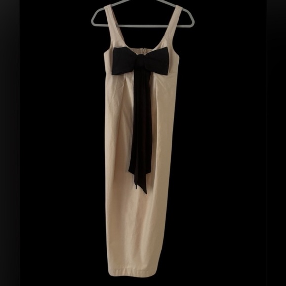 Maeve Sleeveless Bow-Front Barrel Column Midi Dress NWOT - Picture 9 of 13